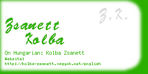 zsanett kolba business card
